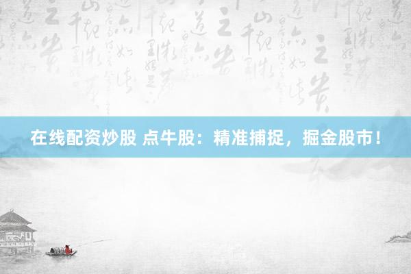 在线配资炒股 点牛股：精准捕捉，掘金股市！