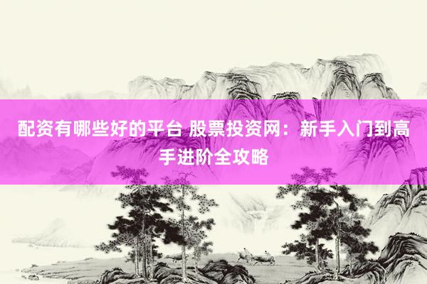 配资有哪些好的平台 股票投资网：新手入门到高手进阶全攻略